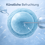 IVF Behandlung künstliche Befruchtung mit Eizelle, Spermien und Mikroinjektion im Labor