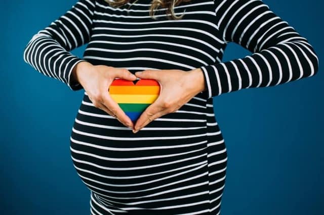 Leihmutterschaft Thailand schwangere Frau hält Herzsymbol und steht für Kinderwunsch und internationale Reproduktionsoptionen