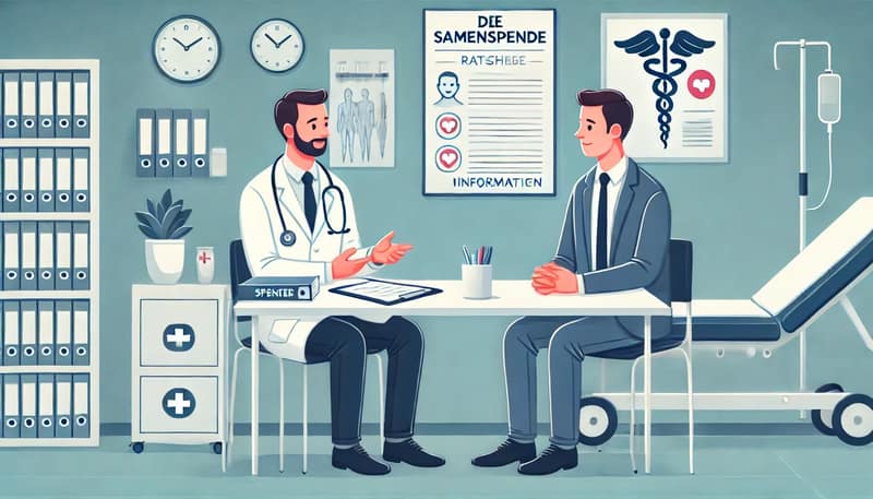 Beratungsgespräch in einer Samenspender Klinik