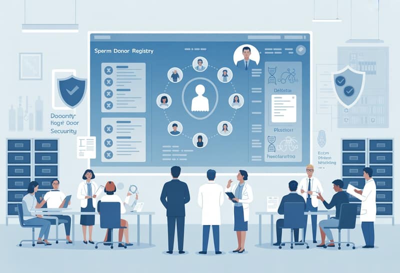 Illustration zum Samenspenderregister — Herkunftssicherheit und Datenschutz