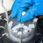 Samenflocken in einer Samenbank