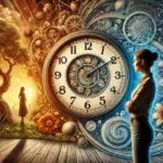 Eine symbolische Darstellung von „Ihre biologische Uhr tickt“. Das Bild zeigt eine große Uhr mit tickenden Zeigern